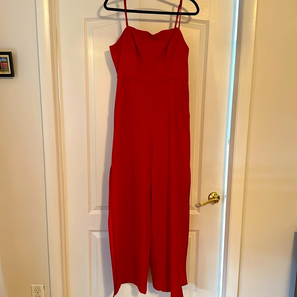BCBG Red Jumpsuit